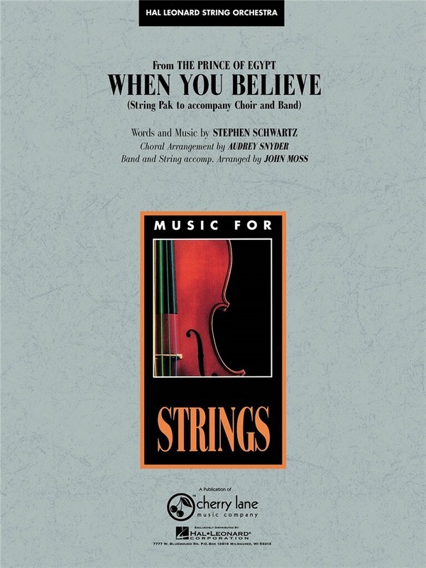 When You believe: formixed chorus,