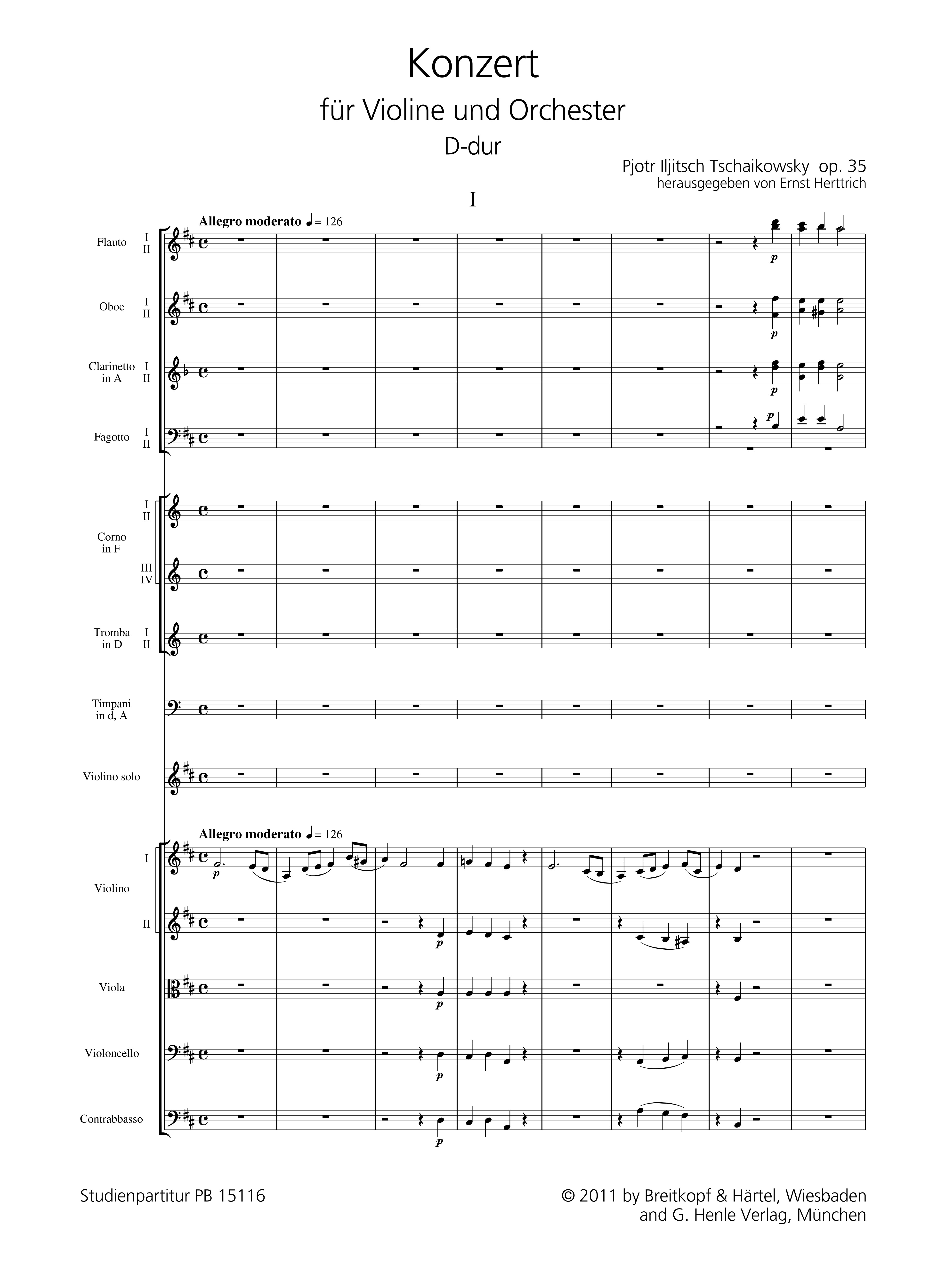 Konzert D-Dur op.35