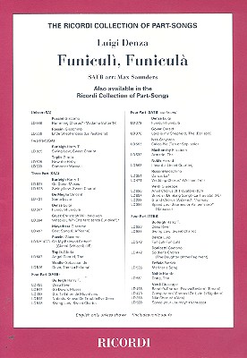 Funiculì funiculà for mixed chorus