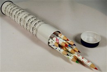 12 colour Pens Music Notes in Tin Box