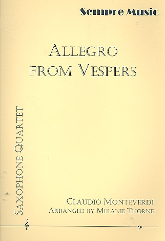 Allegro from Vespers for 4 saxophones (AAAT)