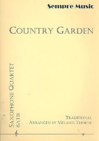 Country Garden for 4 saxophones (SATBar)