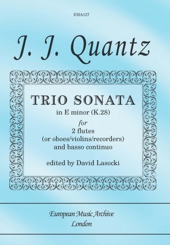 Trio Sonata e minor K28 for 2 flutes