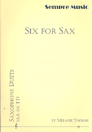 Six for Sax for 2 saxophones (AA/TT)
