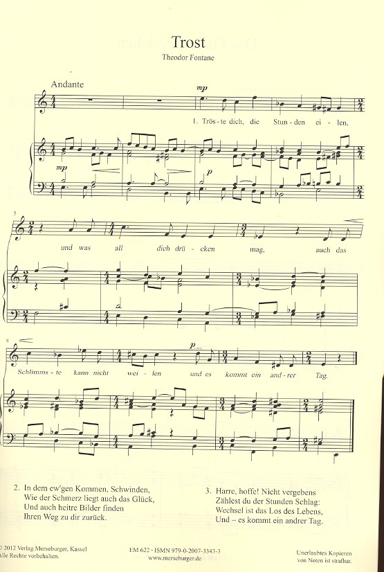 Lieder nach Texten von Theodor Fontane