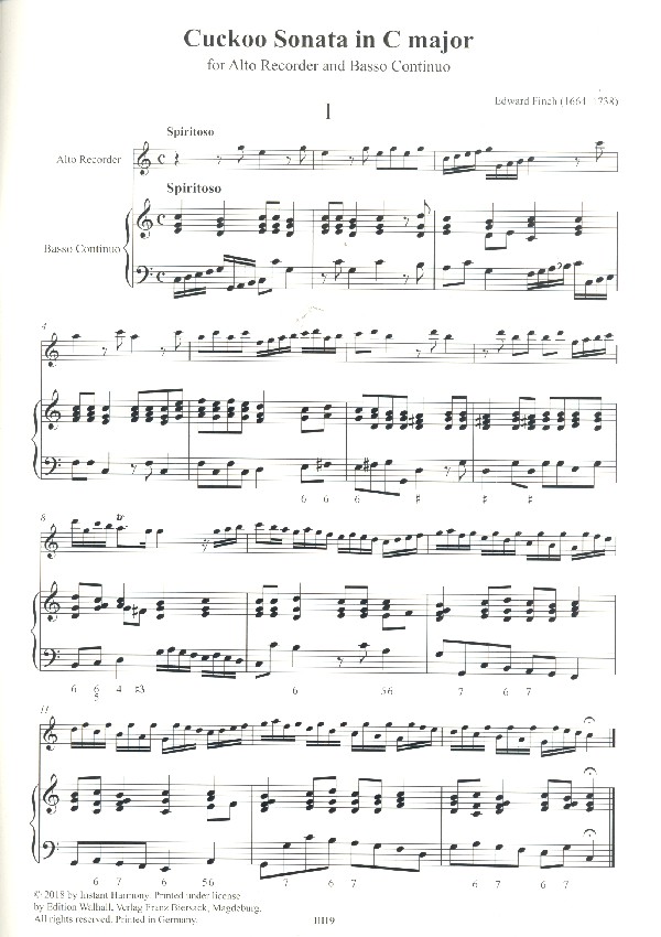 Cuckoo Sonata in C Major
