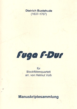 Fuga F-Dur für 4 Blockflöten (SATB)