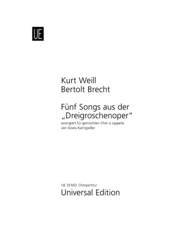 5 Songs aus der Dreigroschenoper