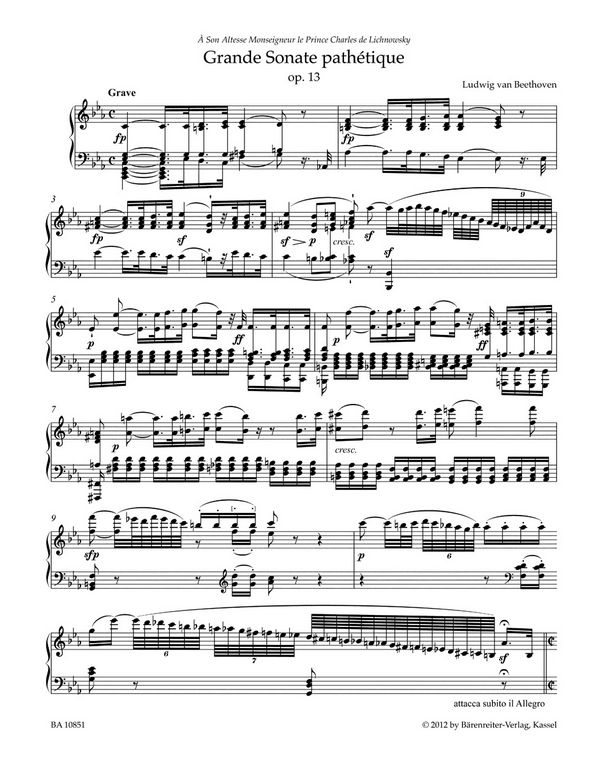 Grande sonate pathétique c-Moll op.13