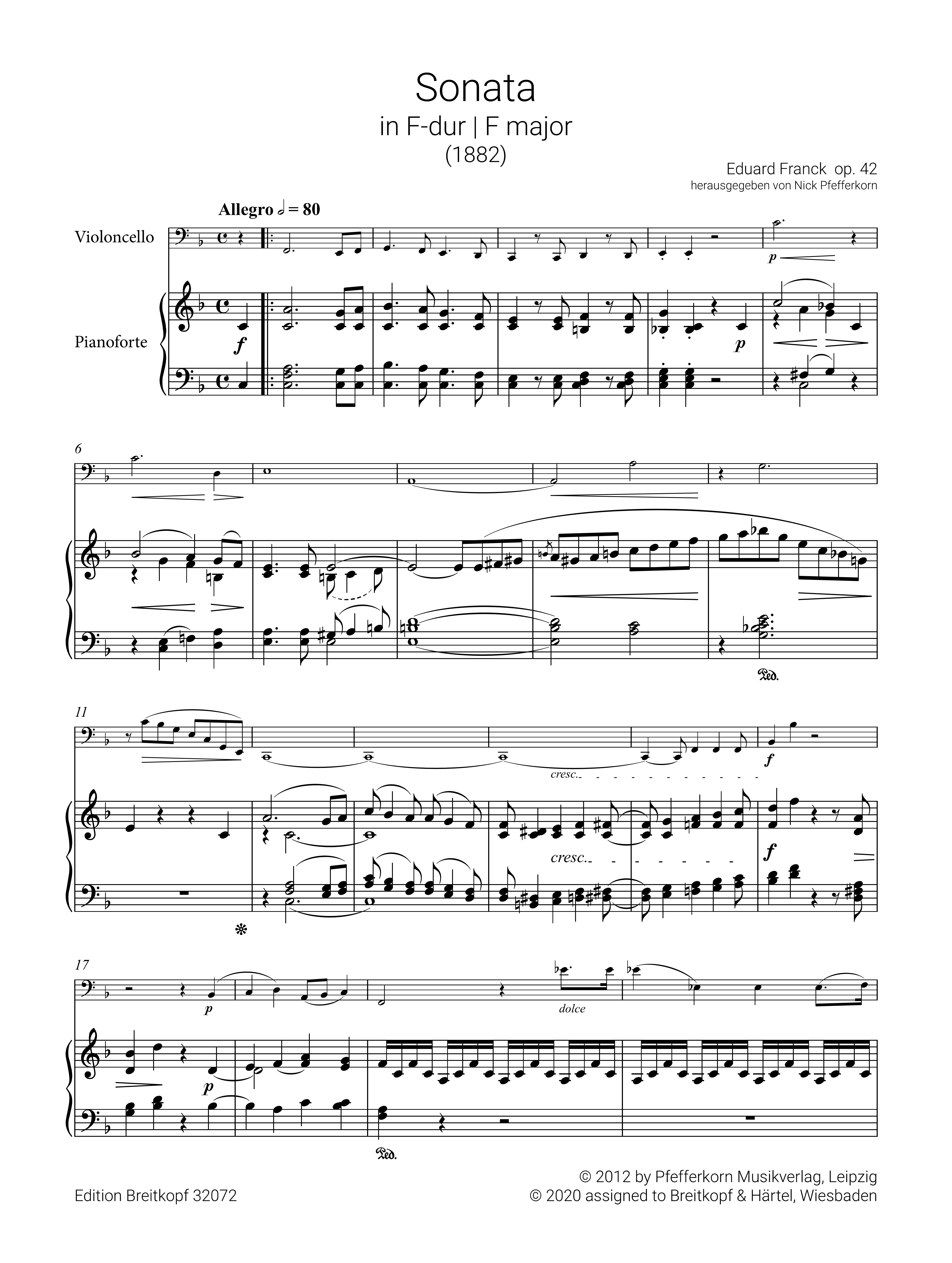 Sonate F-Dur Nr.2 op.42