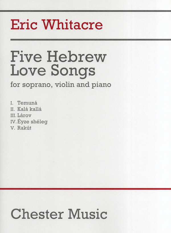 5 Hebrew Love Songs for soprano,