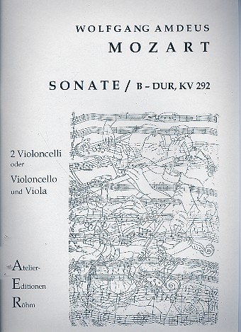 Sonate B-Dur  KV292 für 2 Violoncelli