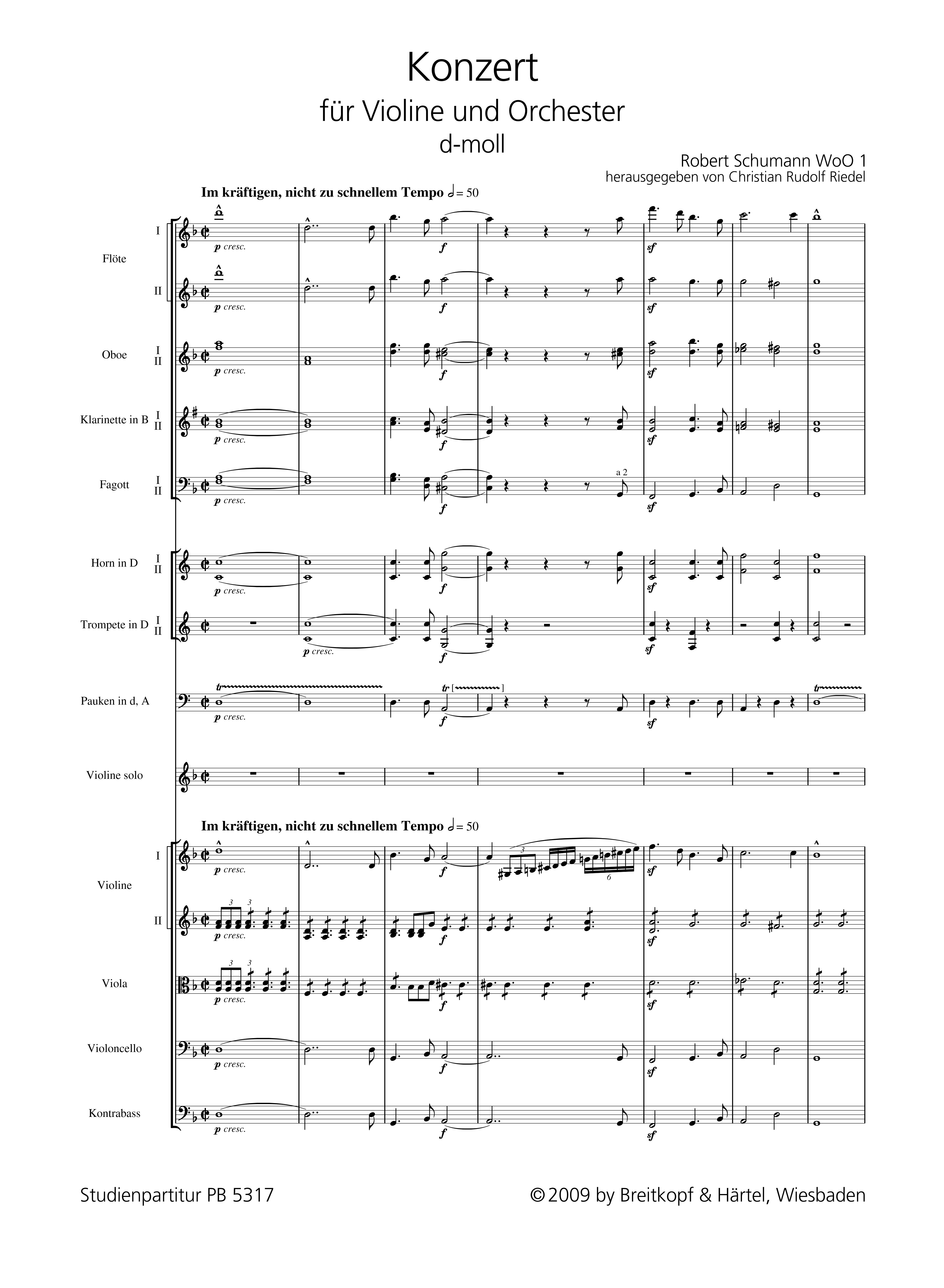 Konzert d-Moll WoO1