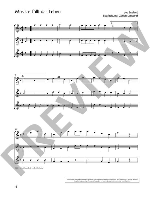 Die fröhliche Querflöte Band 2 - Trioheft