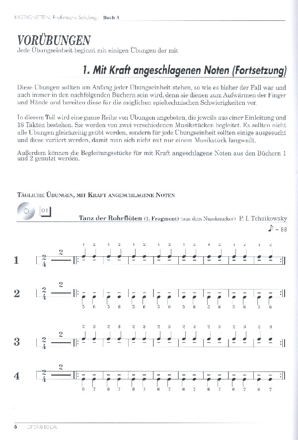 Kastagnetten - Rhythmische Schulung