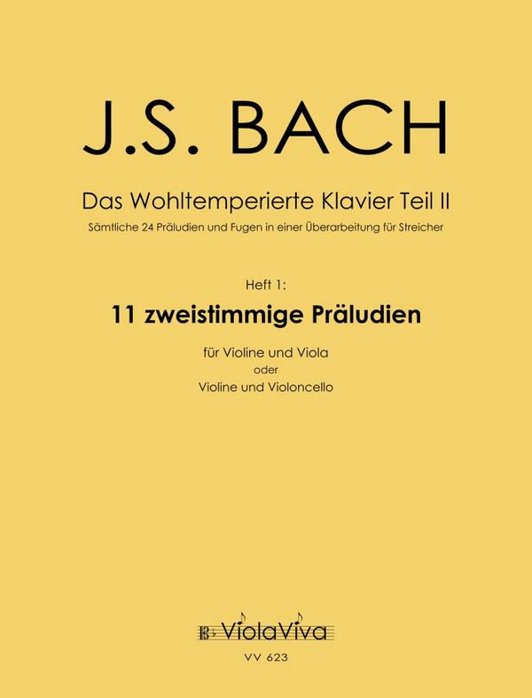 Das Wohltemperierte Klavier Teil 2 Band 1