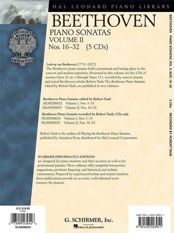 Piano Sonatas vol.2 (nos16-32) 5 CD's
