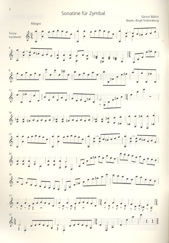 Sonatine für Zymbal