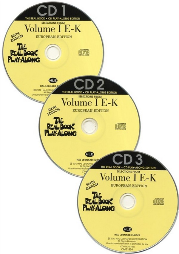 The Real Book vol.1 E-K 3 Playalong-CD's