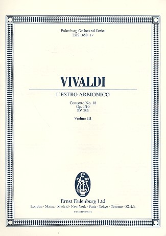 Konzert h-Moll L'Estro Armonico op.3,10 RV580