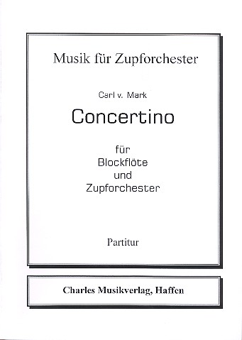 Concertino für Blockflöte und Zupforchester
