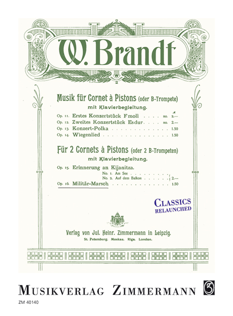 Militär-Marsch op.16 für 2 Kornette (Trompeten)