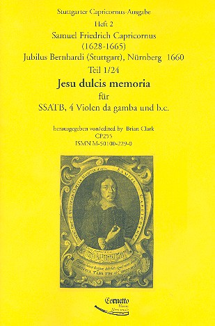 Jesus dulcis memoria für 5 Stimmen