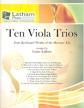 10 Viola Trios for 3 violas