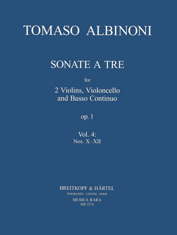 Sonate a tre op.1 Band 4 (Nr.10-12)
