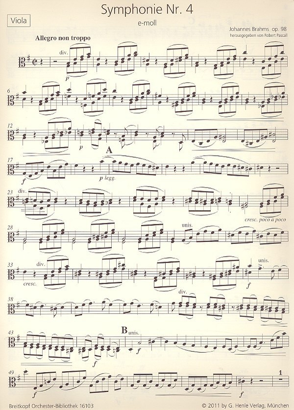 Sinfonie e-Moll Nr.4 op.98