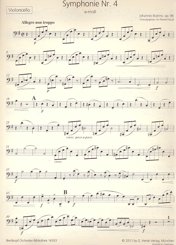 Sinfonie e-Moll Nr.4 op.98