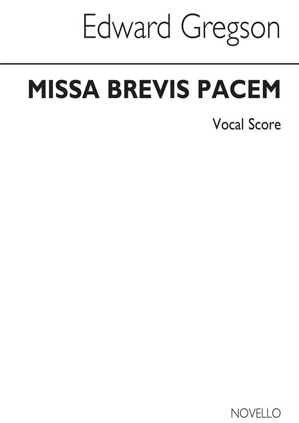 Missa brevis pacem for baritone,