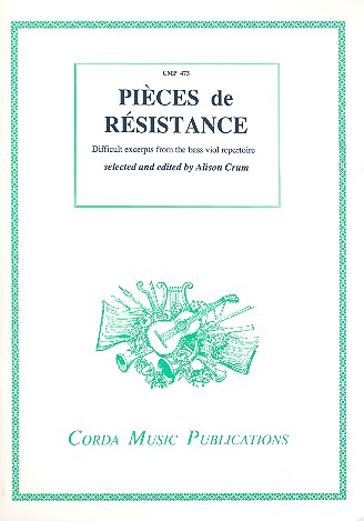 Pièces de résistance for bass viol