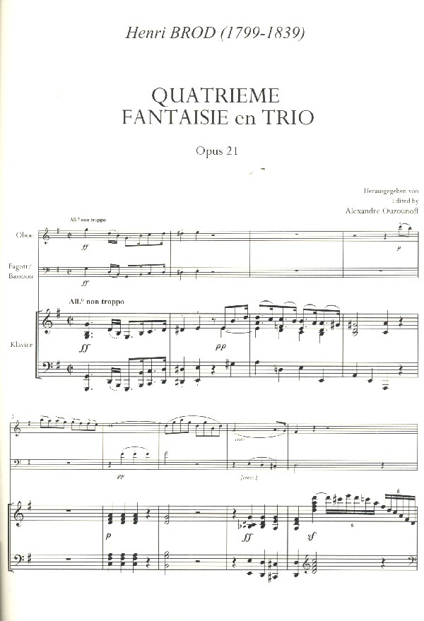 Fantasie en trio no.4 op.21 für