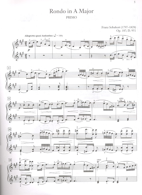 Rondo in A major op.107 D951 (+CD)