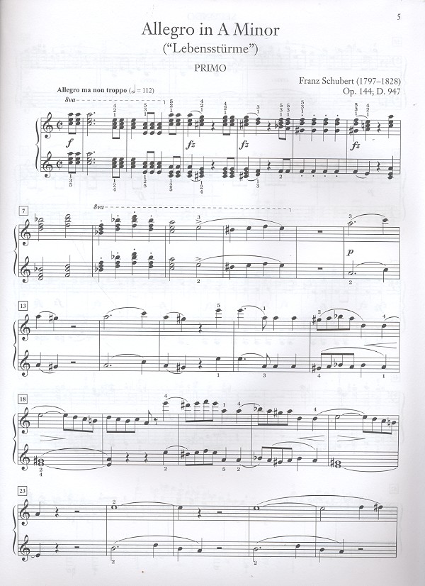Allegro a Minor op.144 D947 (+CD)