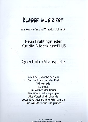 Klasse musiziert - Frühlingslieder