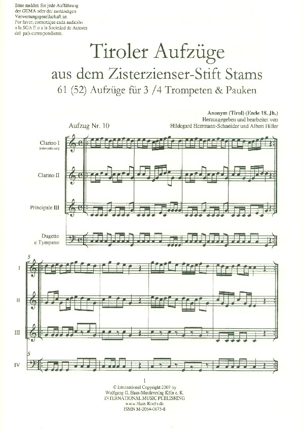 52 Tiroler Aufzüge aus dem Zisterzienser-Stift Stams