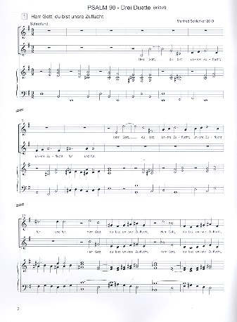 Psalm 90 - 3 Duette