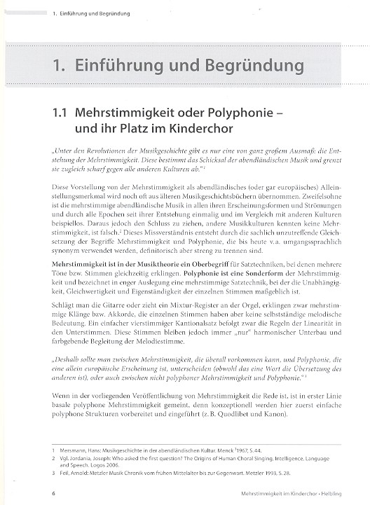 Mehrstimmigkeit im Kinderchor