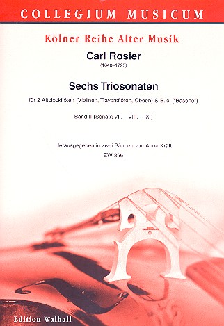 6 Triosonaten Band 2 (Nr.7-9)