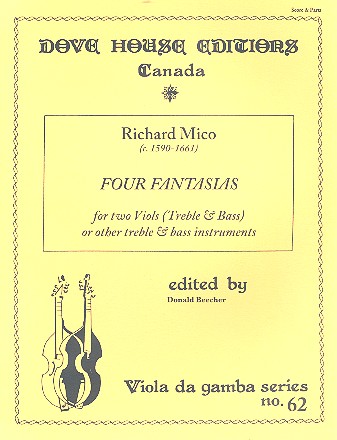 4 Fantasias for 2 viols (treble instrument