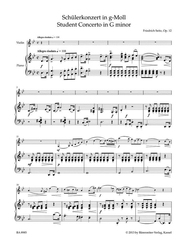 Schülerkonzert g-Moll op.12
