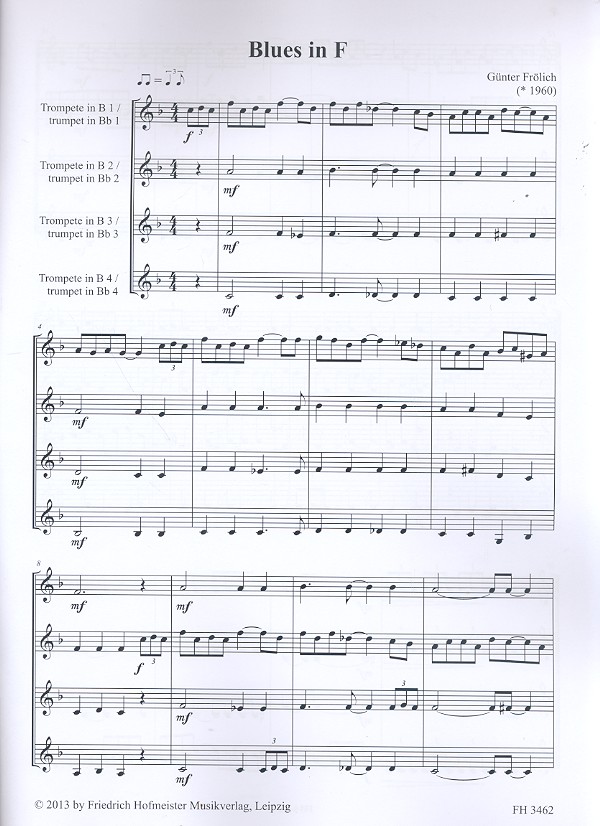 Musikcocktail für 4 Trompeten