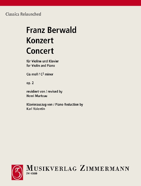 Konzert cis-Moll op.2 für Violine und