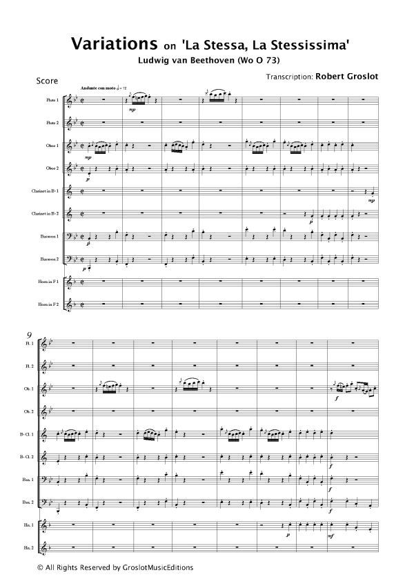 Variations on La stessa la stessissima