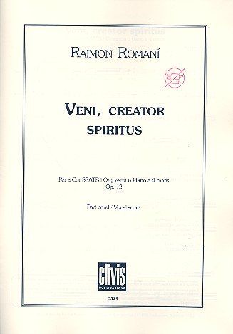 Veni creator spiritus op.12 for mixed chorus