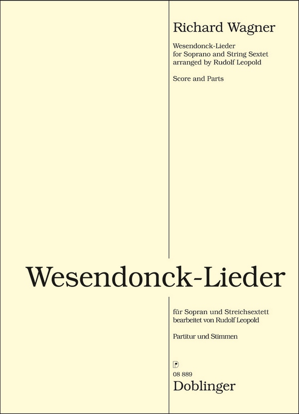 Wesendonck-Lieder für Sopran, 2 Violinen,