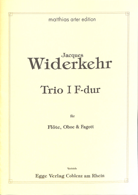 Trio F-Dur Nr.1