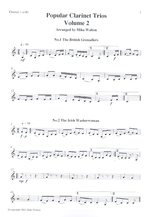 Popular Clarinet Trios Vol. 2